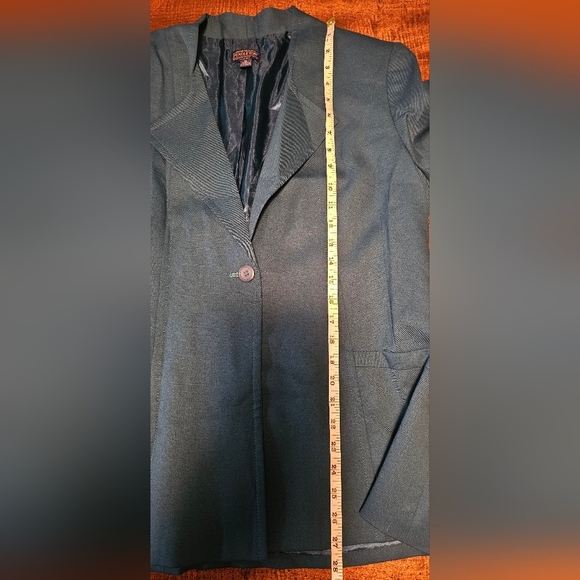 Pendleton Virgin Wool Business Skirt Blazer Set Women's Size 16 Blue - Picture 16 of 16